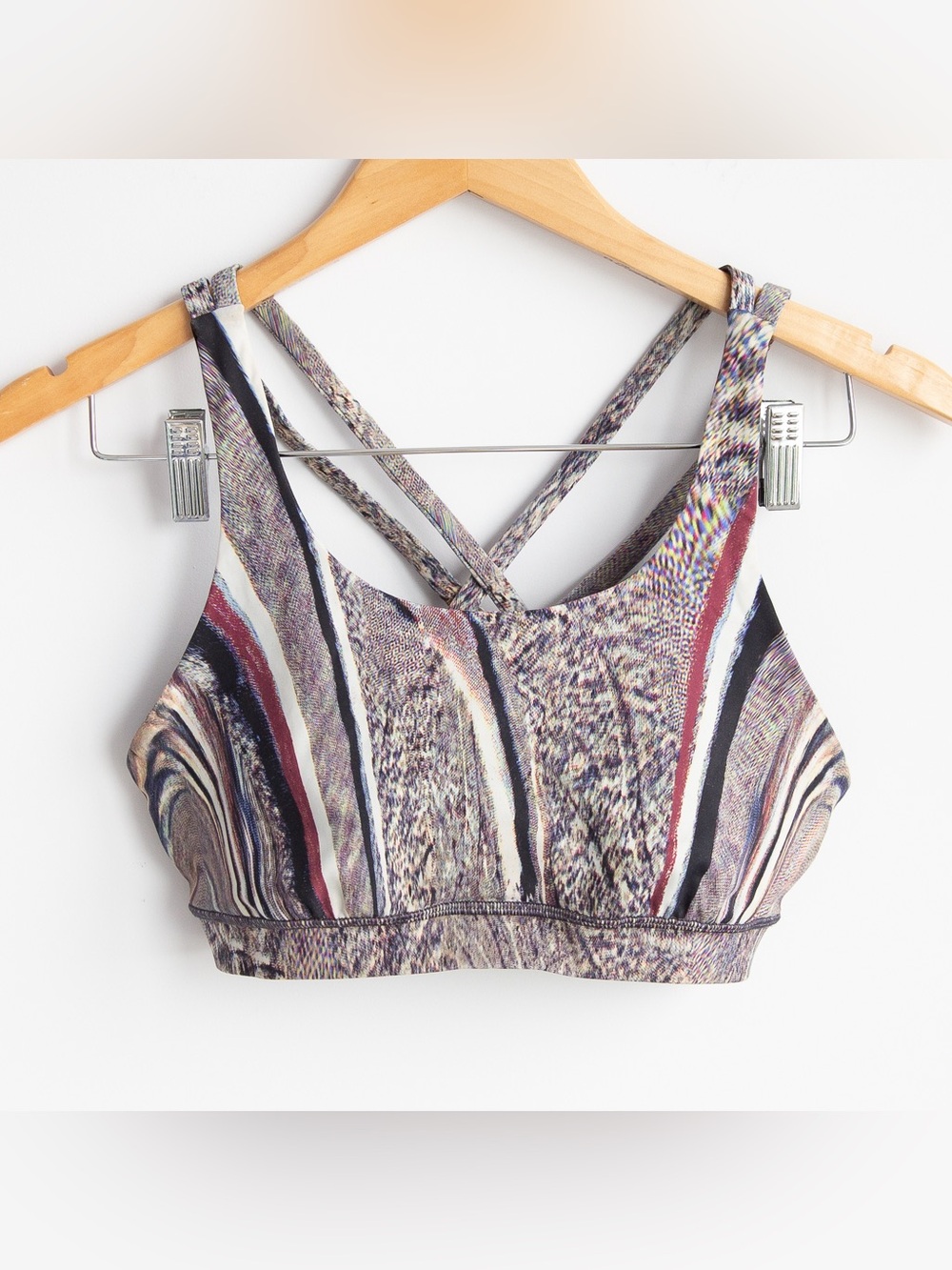Lululemon Energy Bra Nulux Polychromatic Print Size 8
